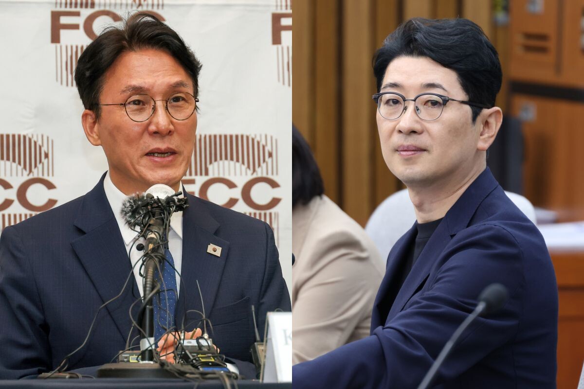 김민석 후보자(사진 왼쪽)과 주진우 의원(사진 오른쪽). 사진=임준선, 박은숙 기자