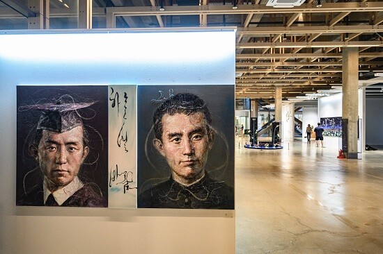 111CM에서 진행 중인 윤동주가 사랑한 한글 전시 모습. 사진=수원시 제공