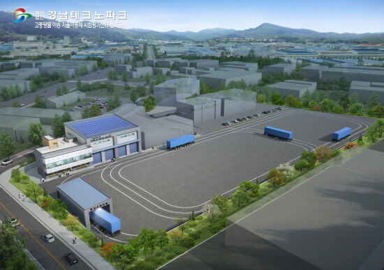 고중량물 이송 자율이동체 시험평가센터 조감도. 사진=김해시 제공