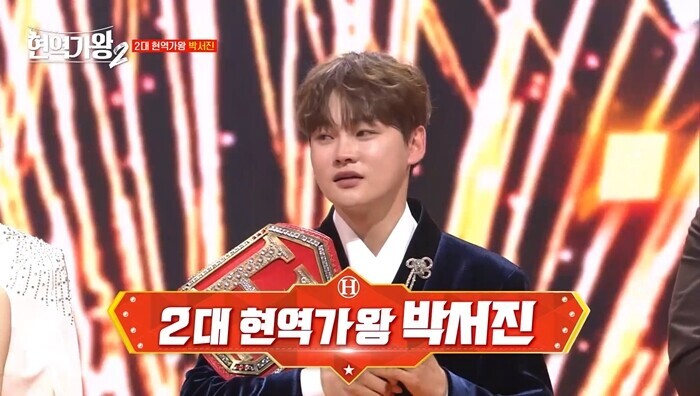 막강한 팬덤의 지지를 받는 박서진의 참가가 ‘현역가왕2’ 입장에선 일종의 치트키가 됐다. 사진=MBN ‘현역가왕2’ 캡처