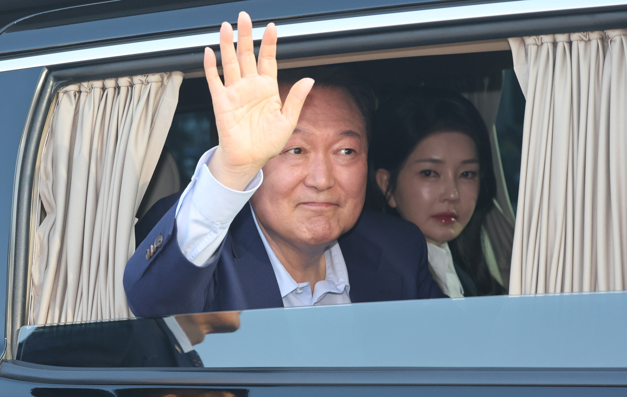 윤석열 전 대통령 부부. 사진=이종현 기자