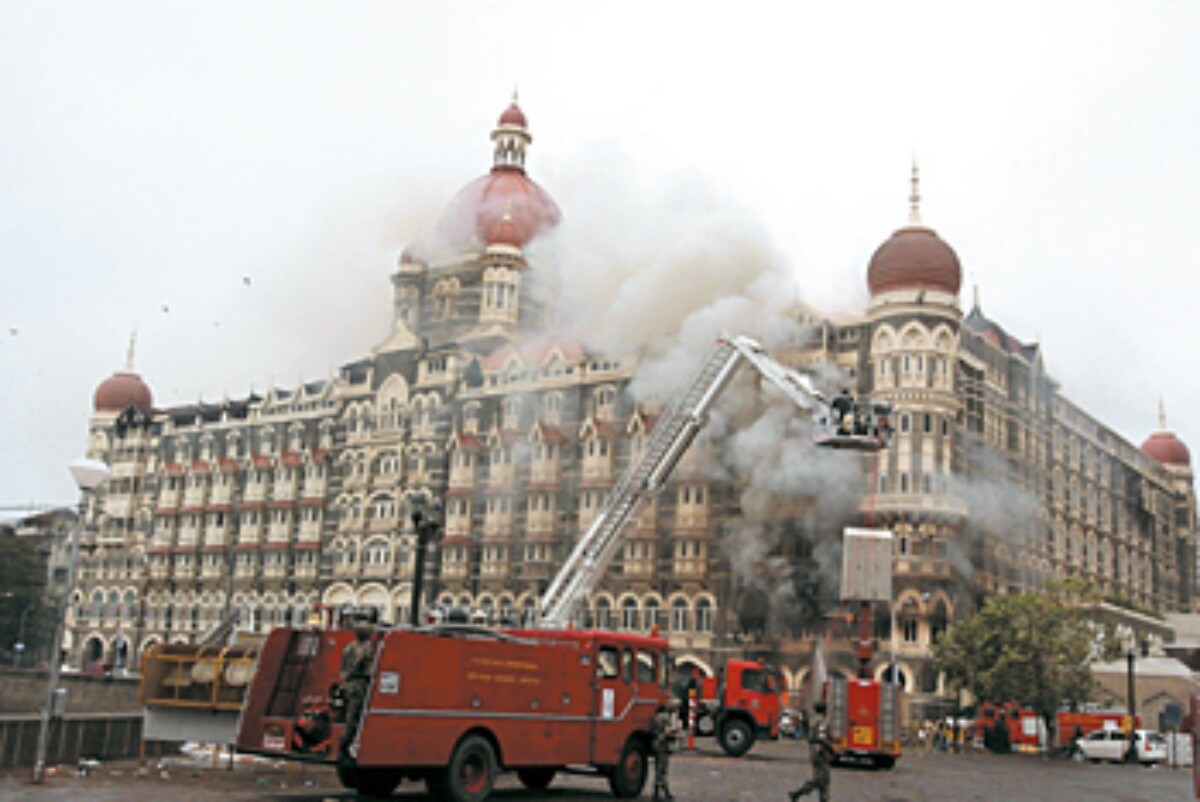 2008년 당시 인도 뭄바이 테러 현장. 사진=EPA/연합뉴스