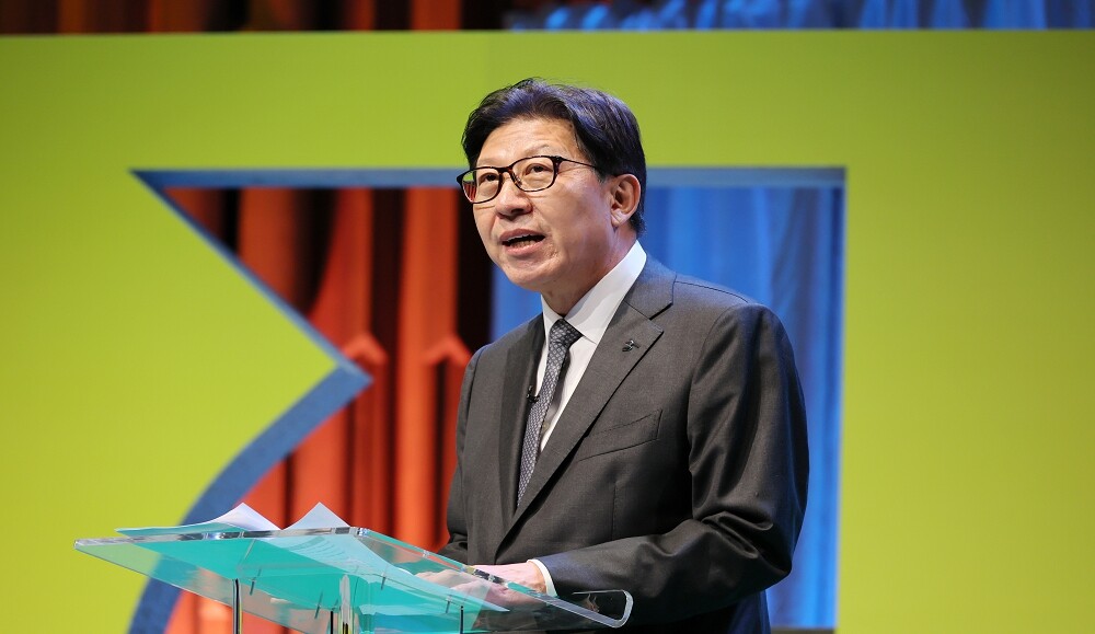 2028 세계디자인수도 부산 수락연설 모습. 사진=부산시 제공