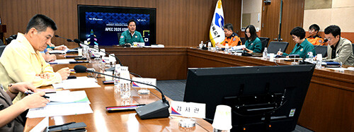 29일 김학홍 행정부지사 주재로 시군 부단체장 영상회의가 열리고 있다. 사진=경북도 제공
