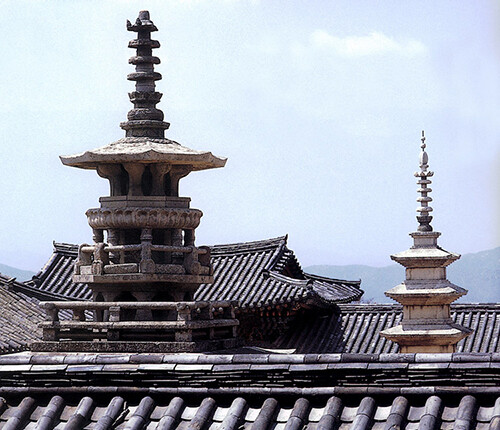 석가탑과 다보탑. 사진=경주시 제공