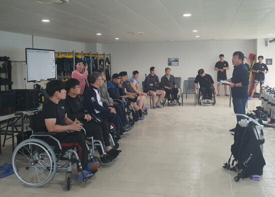 조정선수단 기념촬영 모습. 사진=BPA 제공