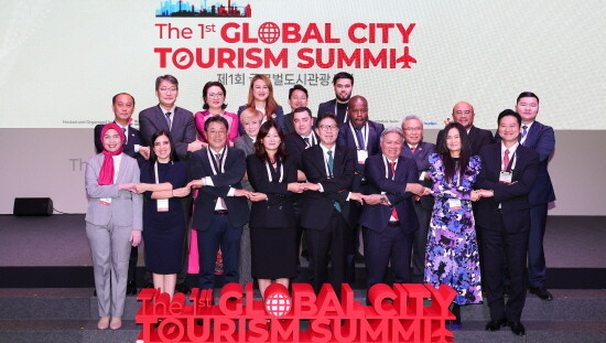 제1회 글로벌도시관광서밋 참가 장면. 사진=김해시 제공