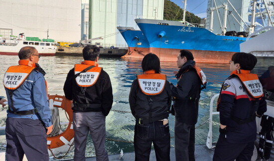 감천항 합동 해상 점검 장면. 사진=BPA 제공