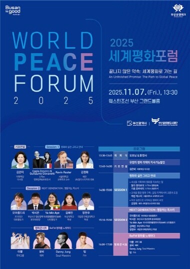 ‘2025 세계평화포럼’ 포스터. 사진=부산시 제공