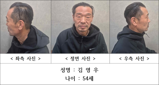 청주 실종 여성 살해범 김영우가 기업 대표로서 매년 기부를 해 온 사실이 드러나 주목받고 있다. 사진=충북경찰청 제공