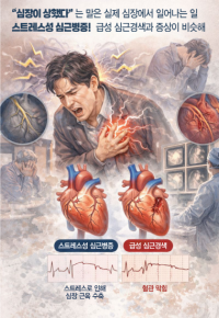 온병원 “스트레스성 심근병증, 급성 심근경색과 증상 비슷”