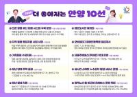 안양시, '2026년 더 좋아지는 안양 10선'...'생활 밀착' 정책 시동