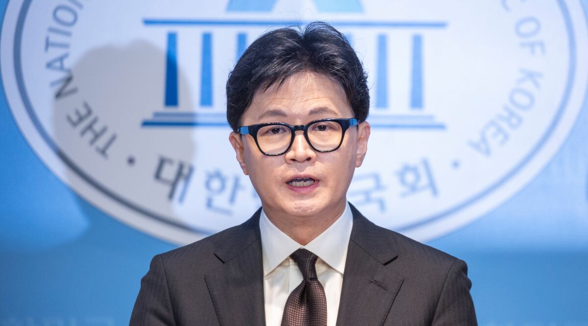 국민의힘에서 제명된 한동훈 전 대표가 29일 국회 소통관에서 기자회견을 하고 있다. 사진=연합뉴스