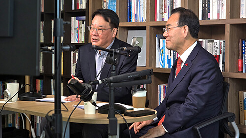 주호영 국회부의장이 2일 오후 유튜브 채널 '송국건의 혼술'에 출연해 발언하고 있다. 사진=주호영 사무소 제공