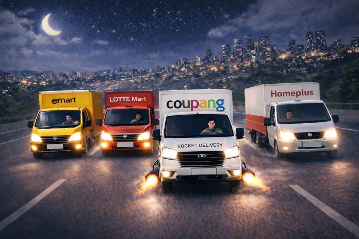 대형마트 새벽배송 규제 완화 관련 법 개정이 추진되면서 업계의 관심이 뜨겁다. 사진=챗GPT 이미지