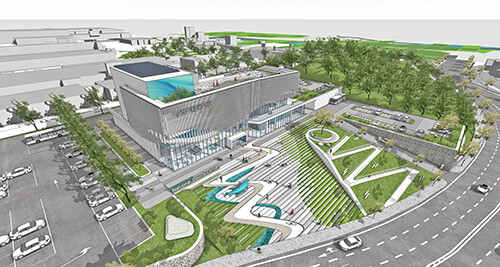 남경주국민체육센터 설계공모 당선작. 사진=경주시 제공