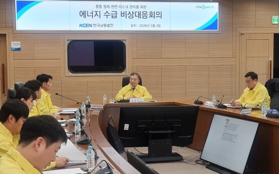조영혁 사장직무대행의 모두발언 모습. 사진=한국남동발전 제공