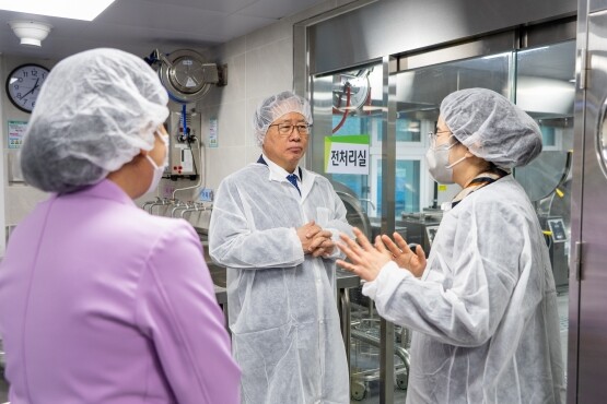 급식 점검 모습. 사진=부산교육청 제공