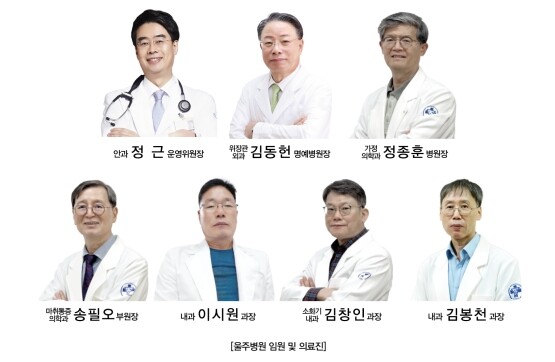 울주병원 핵심 의료진. 사진=온그룹의료재단 제공