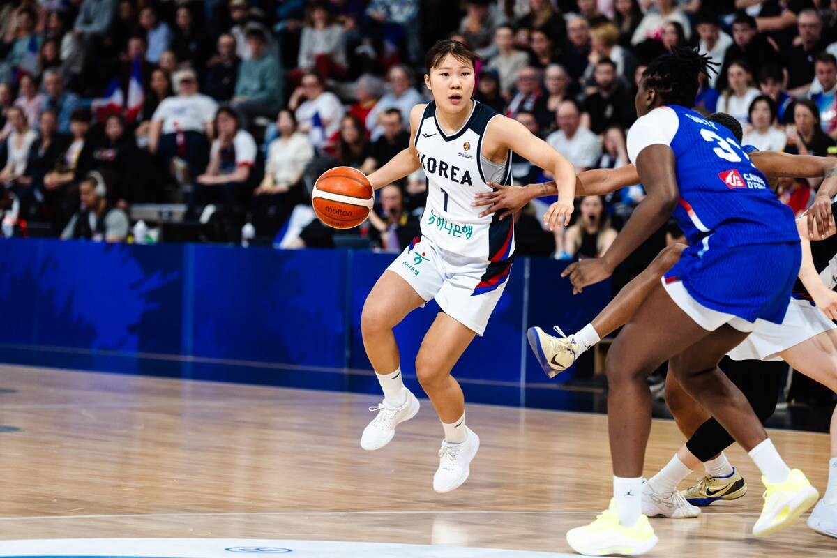 박지현은 어려운 상황에서 공격을 해결하는 팀의 에이스로 활약했다. 사진=FIBA 제공