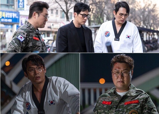 '김부장'은 소지섭과 함께 '아빠 액션'의 양 축을 든든하게 받치는 최대훈과 윤경호의 열연으로도 시청자들의 큰 호응을 이끌고 있다. 사진=SBS 제공