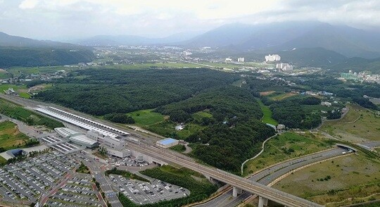 KTX울산역 인근 뉴온시티 사업부지 모습. 사진=울산복합도시개발 제공