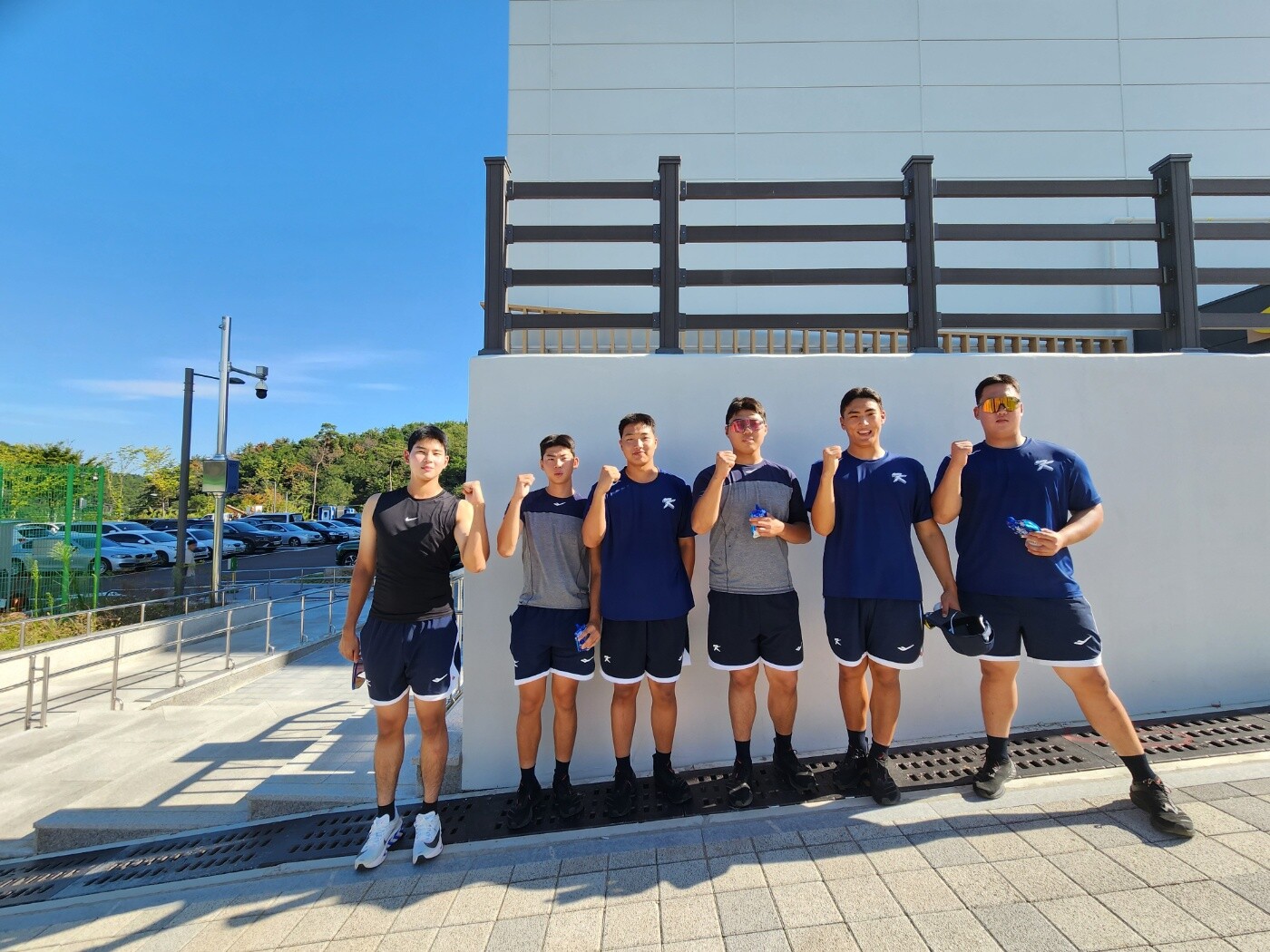 아시아청소년야구선수권대회를 준비하는 U-18 대표팀의 훈련 현장을 찾았다. 왼쪽부터 하현승, 한규민, 곽도현, 윤예성, 박근서, 김민훈. 사진=류나현 PD