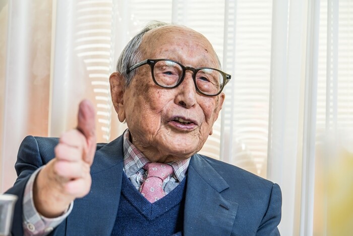 김형석 교수는 1954~1985년 연세대 철학과 교수로 재직했으며 정년퇴임 후에도 꾸준히 저술 활동을 이어가고 있다. 사진=최준필 기자