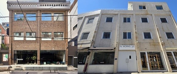 팀포지티브제로도 당시 성수동에서 이름을 알리던 업체였다. 팀포지티브제로가 운영했던 ‘카페포제’(왼쪽)와 ‘플라츠2’. 사진=팀포지티브제로 인스타그램 캡처·김명선 기자
