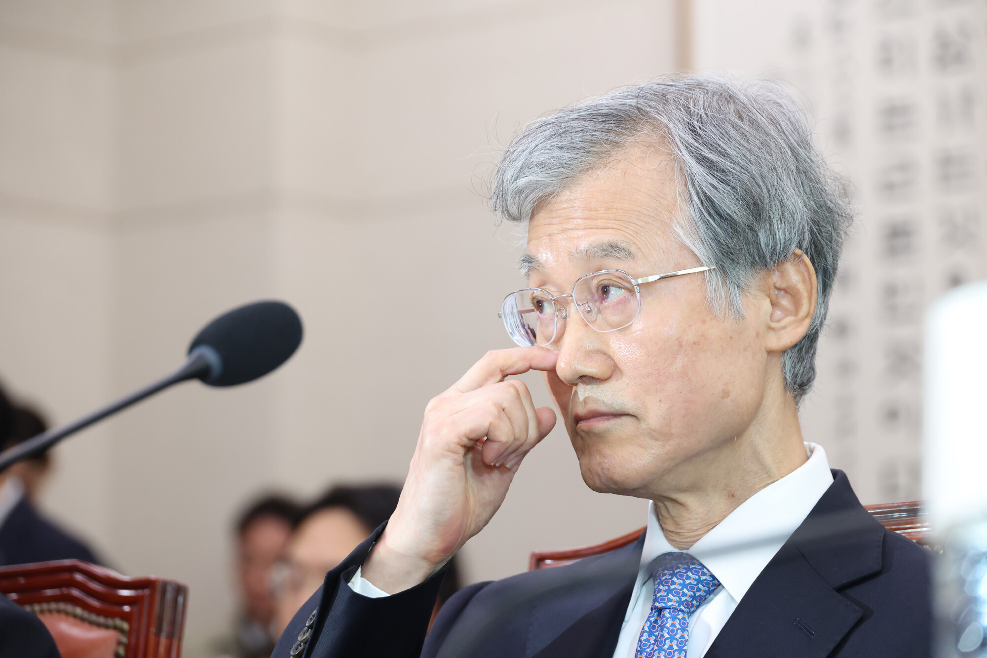 조희대 대법원장이 지난 6일 국회 법제사법위원회에서 열린 대법원 등에 대한 국정감사에 출석해 있다. 사진=박은숙 기자