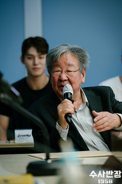 최불암은 ‘수사반장’의 프리퀄 드라마인 ‘수사반장 1958’에 노년의 박영한 역할로 특별출연했다. 당시 그가 원작 주요 출연진 가운데 유일한 생존자였다. 사진=MBC 제공