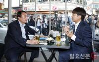 치킨집에서 회동하는 윤석열-이준석